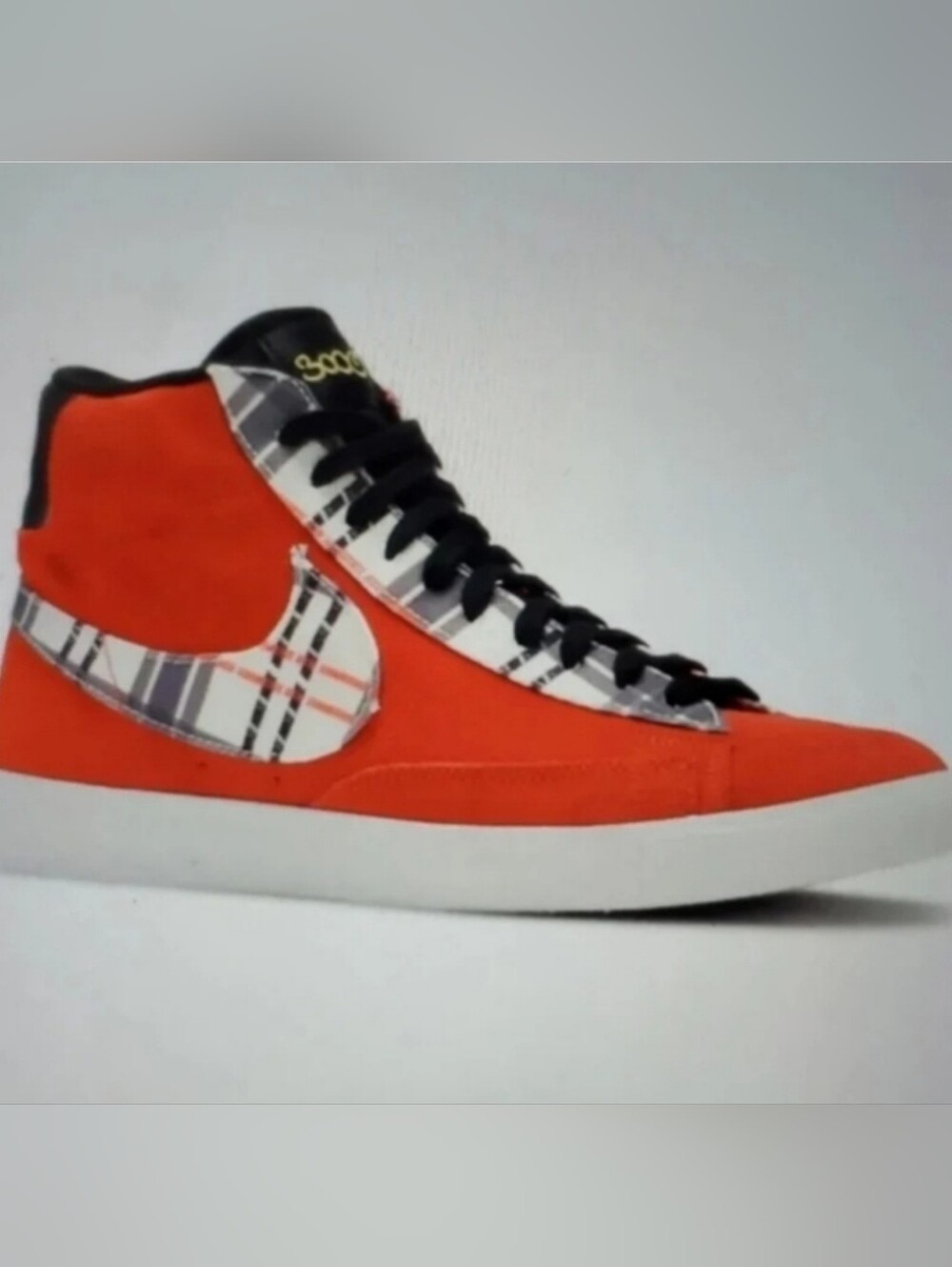 Nike Blazer Mid Premium x Ben Simmons Plaid Swoosh Mid-Top Sneakers Size 9